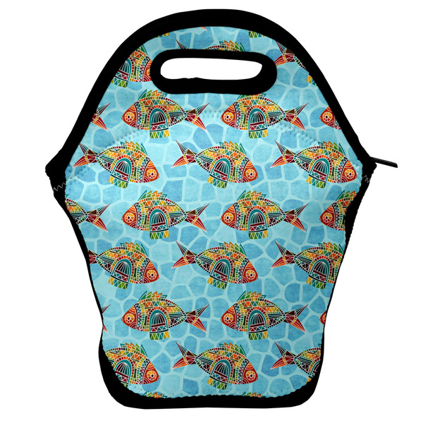 Custom Mosaic Fish Lunch Bag