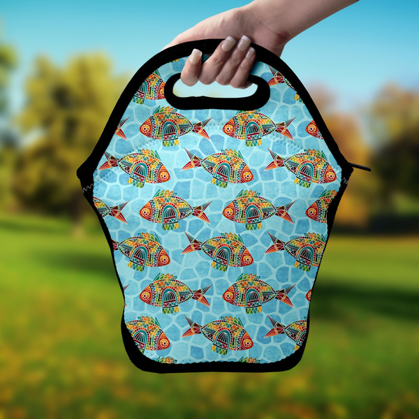 Mosaic Fish Lunch Bag - Hand