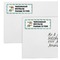 Mosaic Fish Mailing Labels - Double Stack Close Up