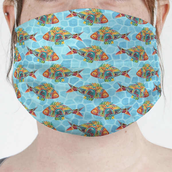 Custom Mosaic Fish Face Mask Cover