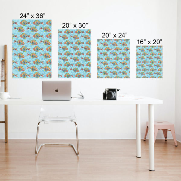 Mosaic Fish Matte Poster - Sizes
