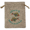 Mosaic Fish Burlap Gift Bag