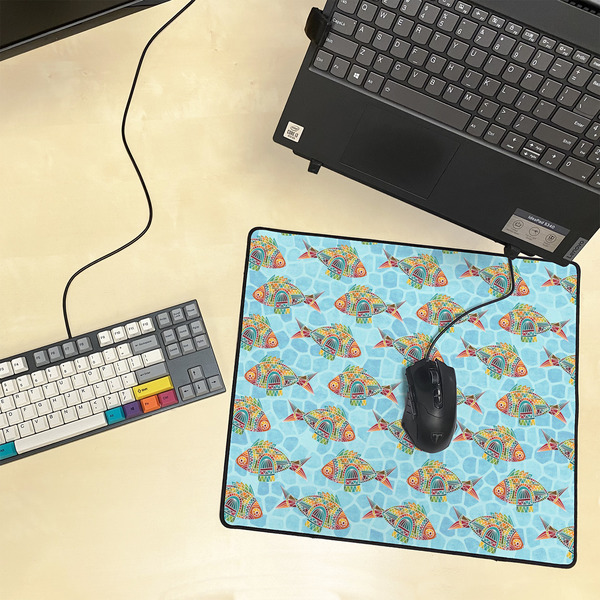 Mosaic Fish Medium Gaming Mats - LIFESTYLE