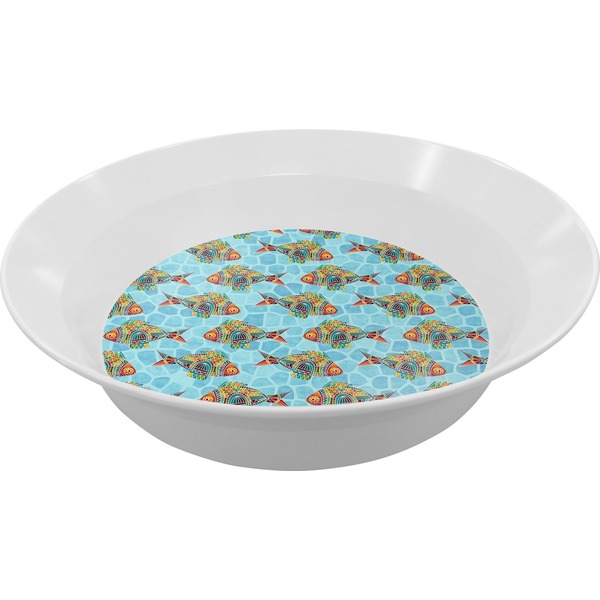 Custom Mosaic Fish Melamine Bowl - 12 oz