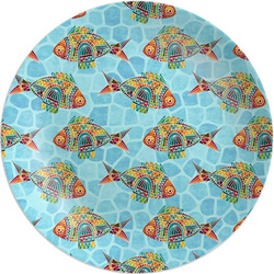 Mosaic Fish Melamine Salad Plate - 8"