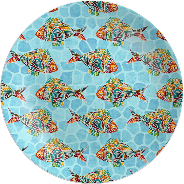 Custom Mosaic Fish Melamine Plate