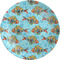 Mosaic Fish Melamine Plate 8 inches