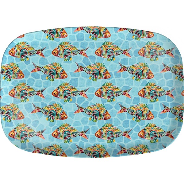 Custom Mosaic Fish Melamine Platter