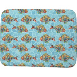 Mosaic Fish Memory Foam Bath Mat - 48"x36"