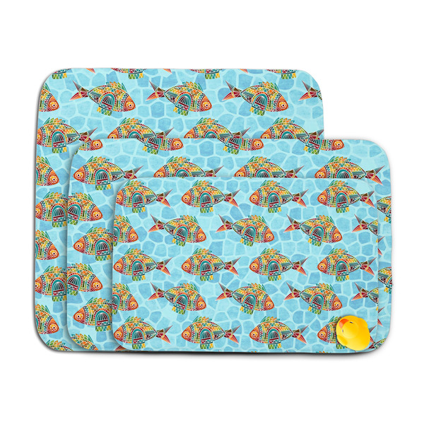 Mosaic Fish Memory Foam Bath Mat - MAIN PARENT