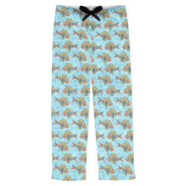 Custom Mosaic Fish Mens Pajama Pants - XL