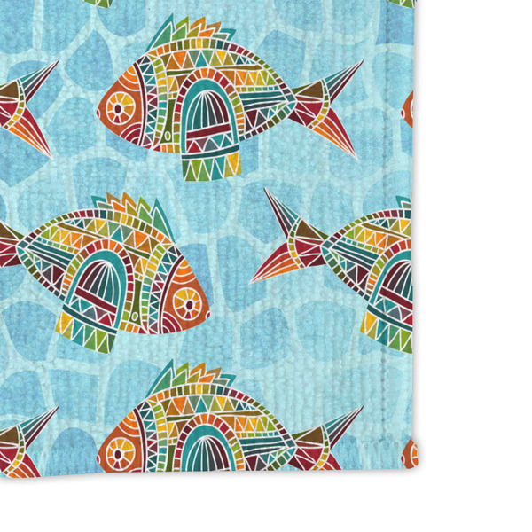 Mosaic Fish Microfiber Dish Rag - DETAIL