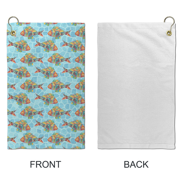 Mosaic Fish Microfiber Golf Towels - Small - APPROVAL