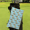 Mosaic Fish Microfiber Golf Towels - Small - LIFESTYLE