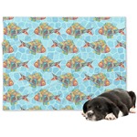 Mosaic Fish Dog Blanket