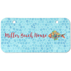 Mosaic Fish Mini/Bicycle License Plate (2 Holes)