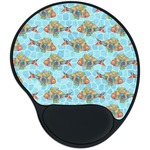 Mosaic Fish Mouse Pad with Wrist Support