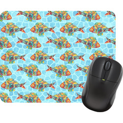 Mosaic Fish Rectangular Mouse Pad