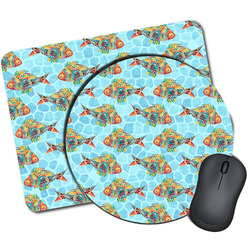 Mosaic Fish Mouse Pad