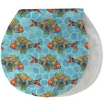 Mosaic Fish Burp Pad - Velour