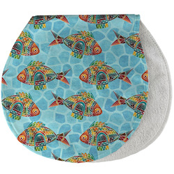 Mosaic Fish Burp Pad - Velour