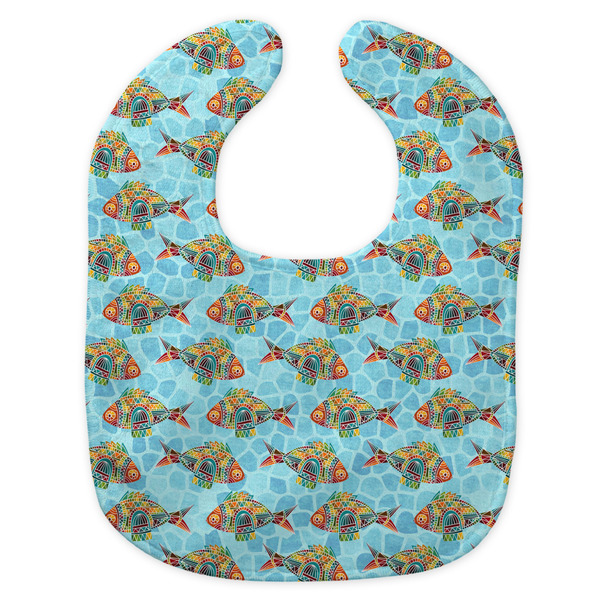 Mosaic Fish New Bib Flat Approval