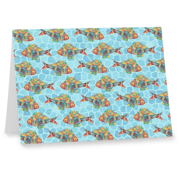 Custom Mosaic Fish Note cards