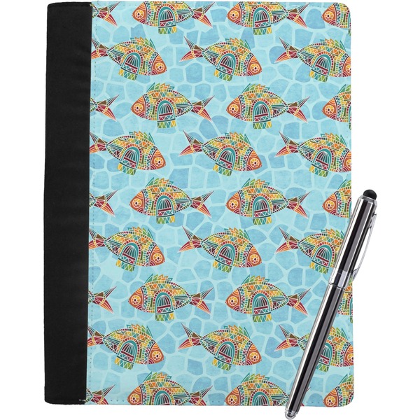 Custom Mosaic Fish Notebook Padfolio - Large