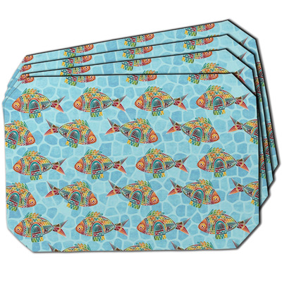 Mosaic Fish Dining Table Mat - Octagon