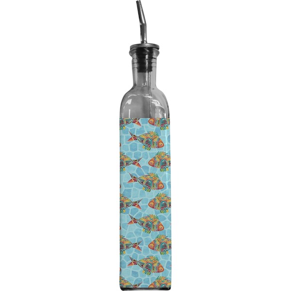 Custom Mosaic Fish Oil Dispenser Bottle