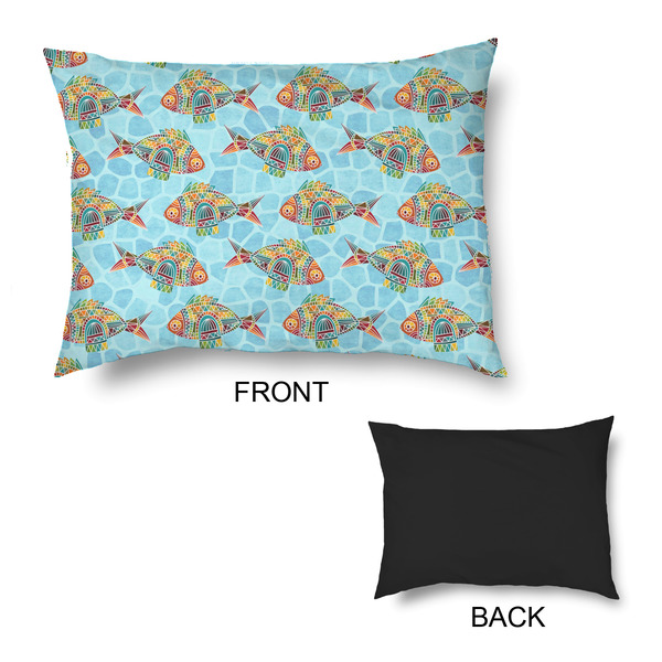 Mosaic Fish Outdoor Dog Beds - Medium - APPROVAL