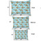 Mosaic Fish Outdoor Dog Beds - SIZE CHART