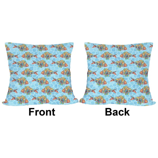Mosaic Fish Outdoor Pillow - 20x20