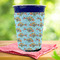 Mosaic Fish Party Cup Sleeves - with bottom - Lifestyle