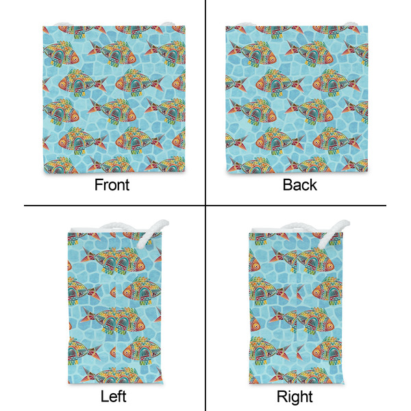 Mosaic Fish Party Favor Gift Bag - Matte - Approval