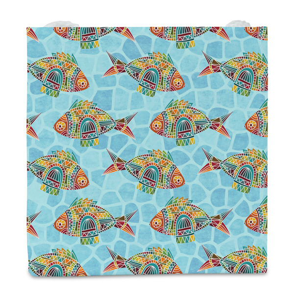 Mosaic Fish Party Favor Gift Bag - Matte - Front