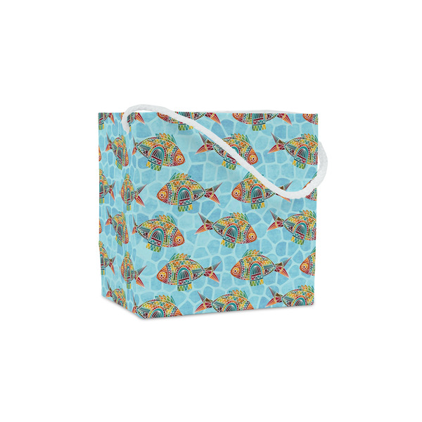 Custom Mosaic Fish Party Favor Gift Bags - Matte
