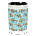 Mosaic Fish Ceramic Pencil Holders - Black