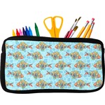 Mosaic Fish Neoprene Pencil Case - Small