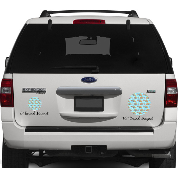 Colorful FIsh Personalized Car Magnets on Ford Explorer