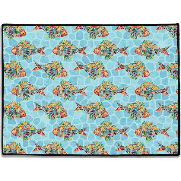 Custom Mosaic Fish Door Mat - 24"x18"