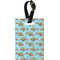 Mosaic Fish Plastic Luggage Tag - Rectangular