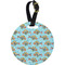 Colorful Fish Personalized Round Luggage Tag
