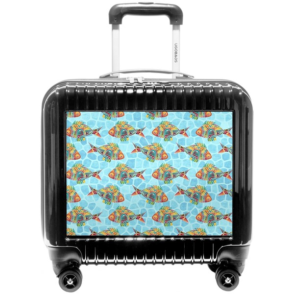 Custom Mosaic Fish Pilot / Flight Suitcase