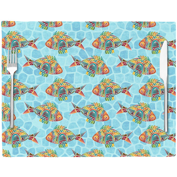 Mosaic Fish Placemat with Props