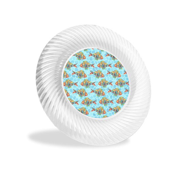 Custom Mosaic Fish Plastic Party Appetizer & Dessert Plates - 6"