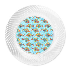 Mosaic Fish Plastic Party Dinner Plates - 10"