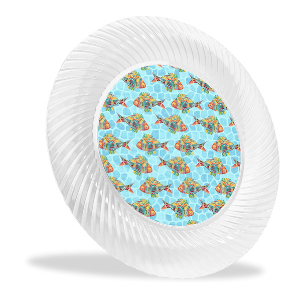 Custom Mosaic Fish Plastic Party Dinner Plates - 10"