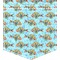 Mosaic Fish Iron On Faux Pocket