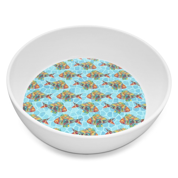 Custom Mosaic Fish Melamine Bowl - 8 oz